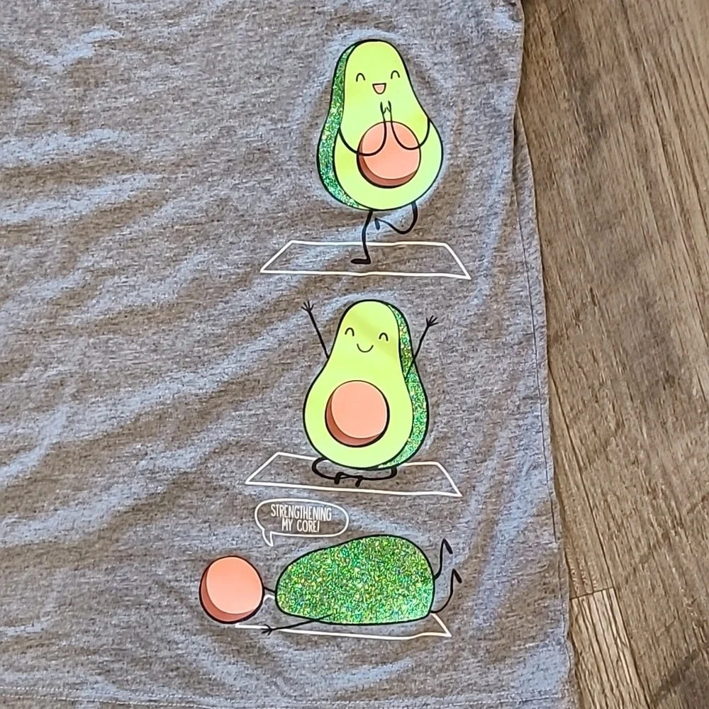 Justice Avacado Matching Shorts & T-Shirt Size 8